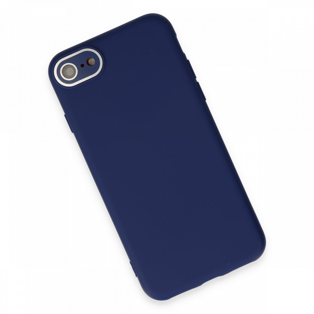 Newface iPhone 7 Kılıf Lansman Glass Kapak - Sky Blue
