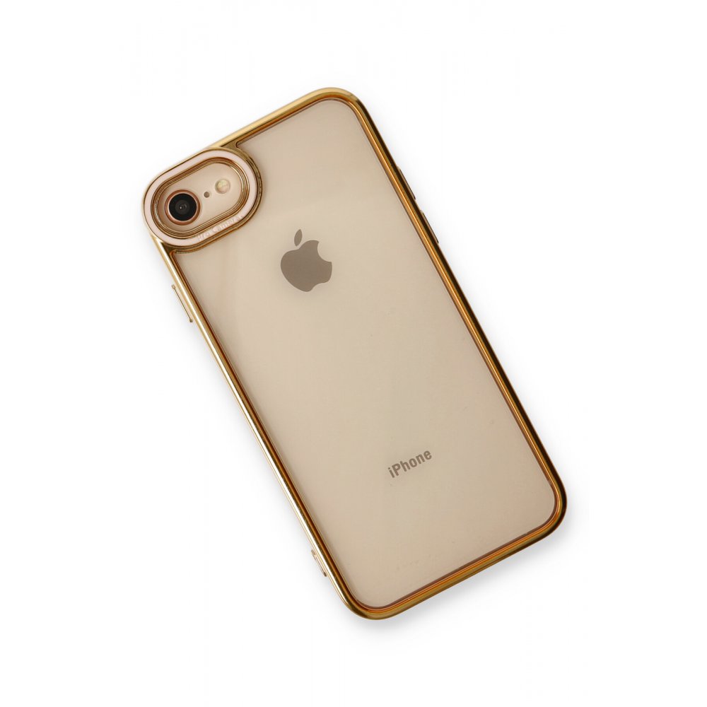Newface iPhone SE 2020 Kılıf Liva Lens Silikon - Pudra