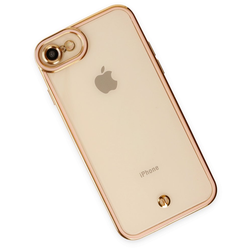 Newface iPhone 7 Kılıf Liva Lens Silikon - Rose