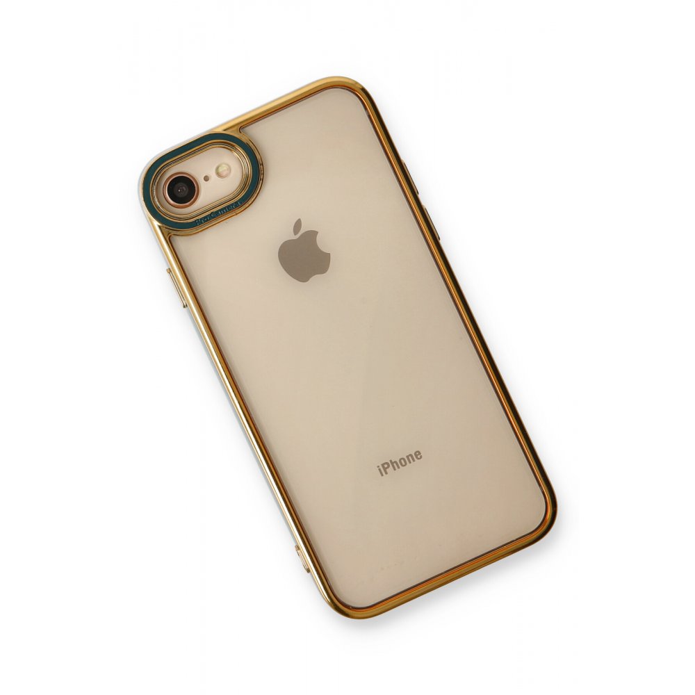 Newface iPhone 8 Kılıf Liva Lens Silikon - Yeşil
