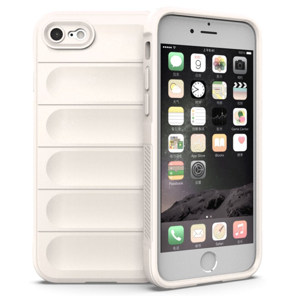 Newface iPhone 7 Kılıf Optimum Silikon - Krem