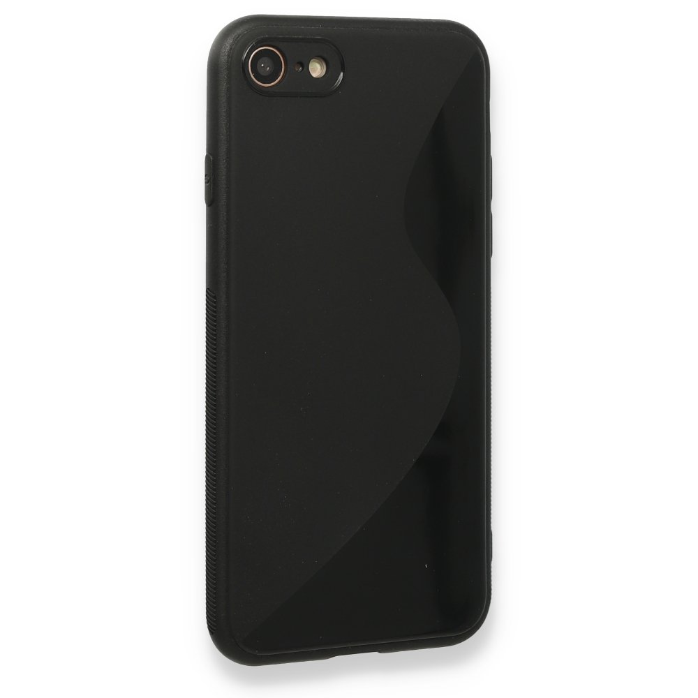 Newface iPhone SE 2020 Kılıf S Silikon - Siyah