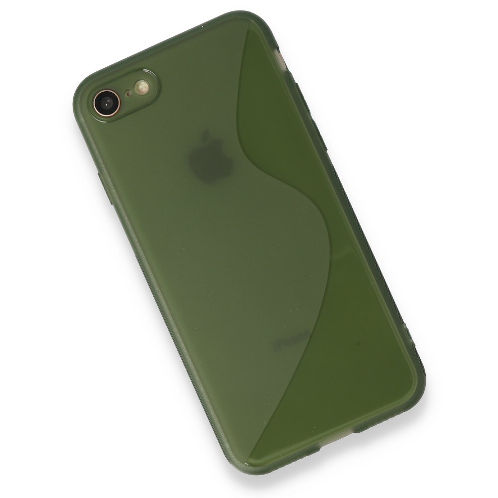Newface iPhone SE 2020 Kılıf S Silikon - Yeşil