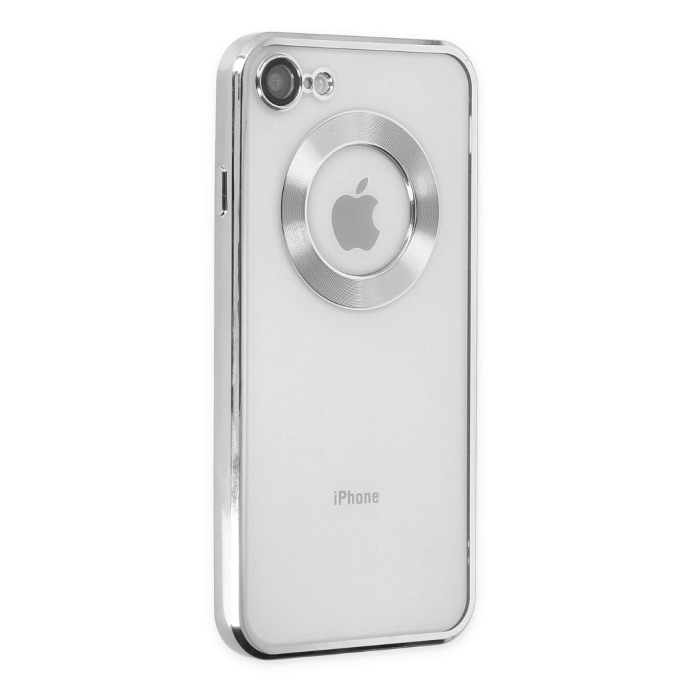 Newface iPhone 7 Kılıf Slot Silikon - Gümüş