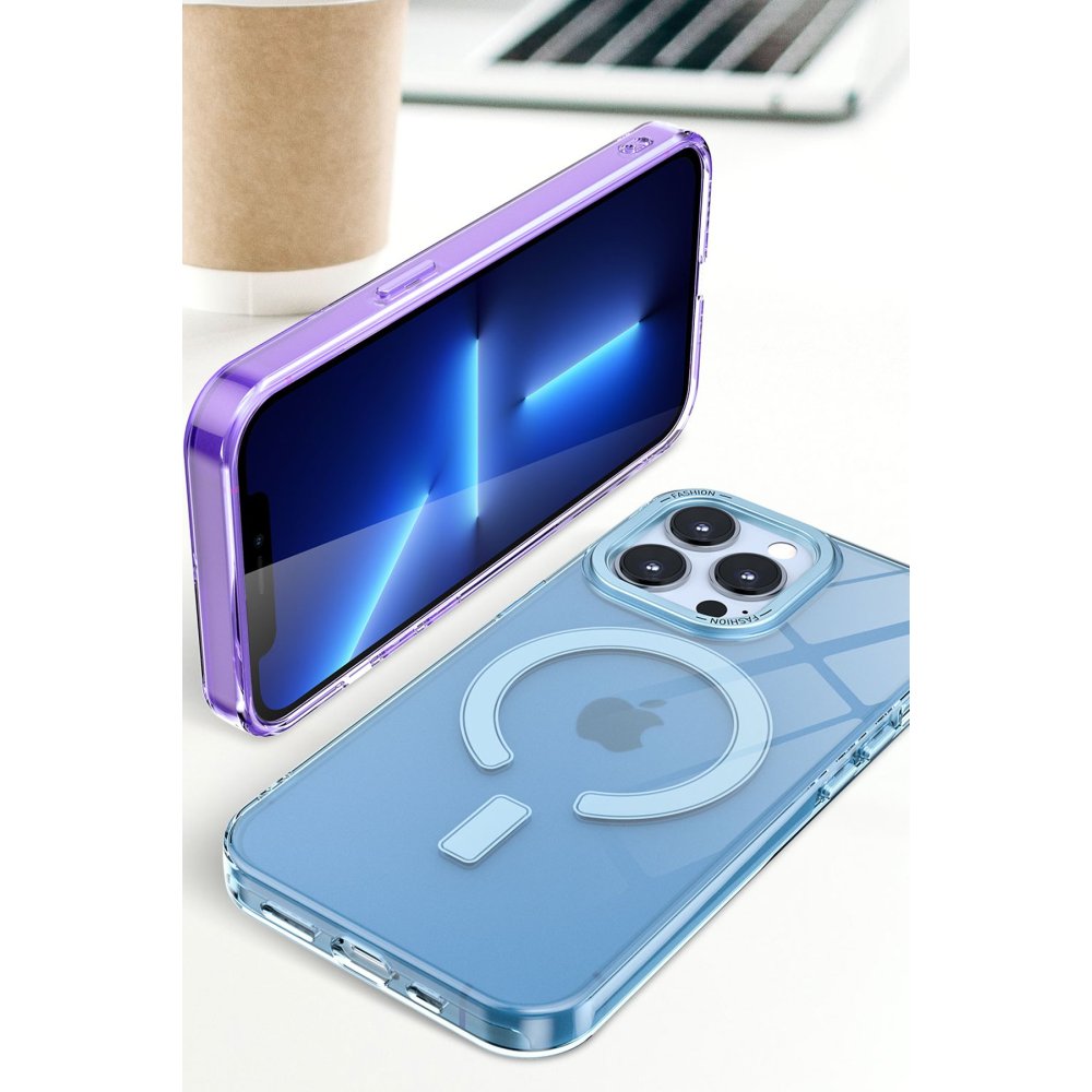 Newface iPhone 7 Kılıf Troy Magsafe Kapak - Mavi