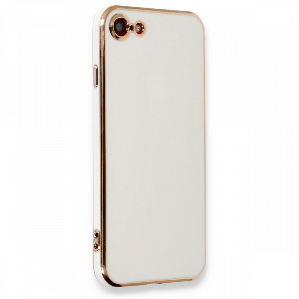 Newface iPhone 7 Kılıf Volet Silikon - Beyaz