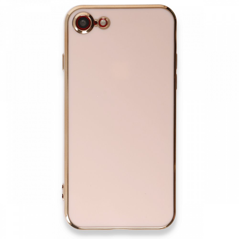 Newface iPhone 7 Kılıf Volet Silikon - Pembe