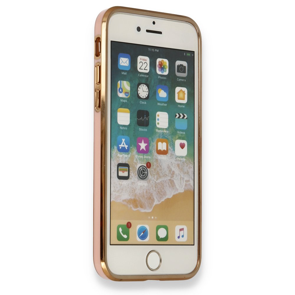 Newface iPhone 8 Kılıf Liva Silikon - Açık Pembe