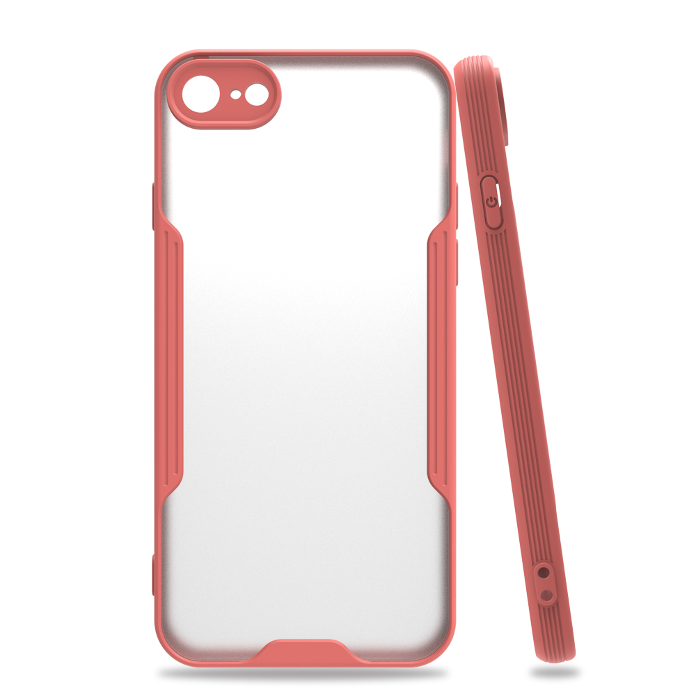 Newface iPhone 7 Kılıf Platin Silikon - Pembe