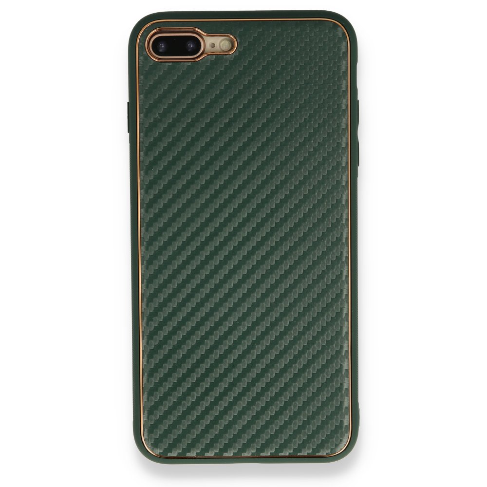 Newface iPhone 7 Plus Kılıf Coco Karbon Silikon - Yeşil