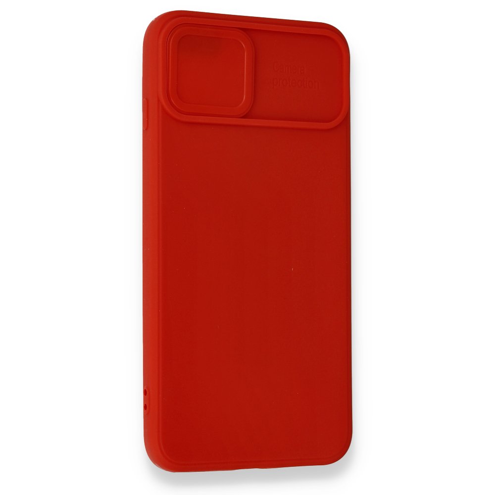 Newface iPhone 8 Plus Kılıf Color Lens Silikon - Kırmızı
