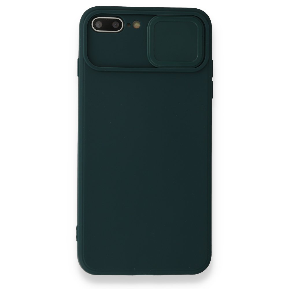 Newface iPhone 7 Plus Kılıf Color Lens Silikon - Yeşil