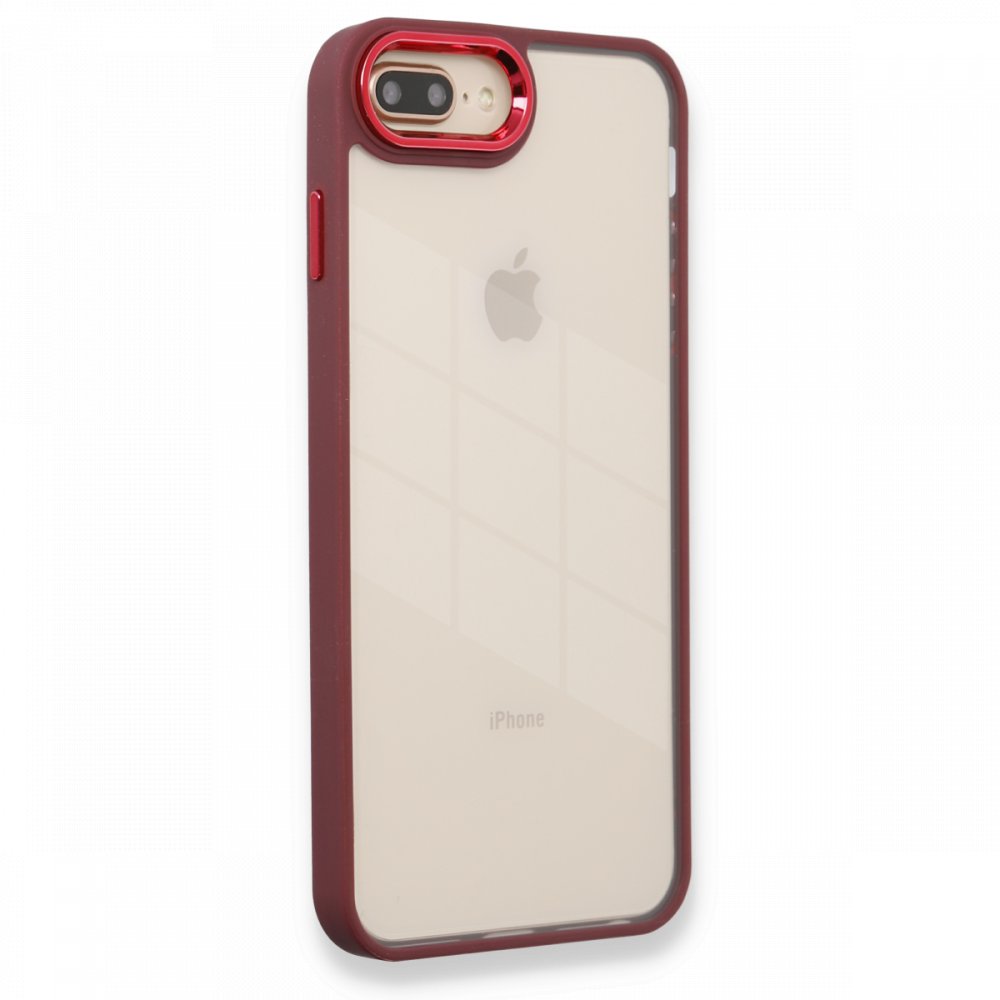 Newface iPhone 7 Plus Kılıf Dora Kapak - Kırmızı