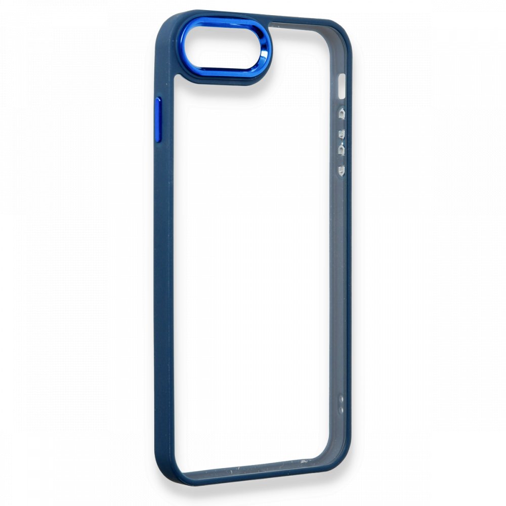 Newface iPhone 7 Plus Kılıf Dora Kapak - Mavi