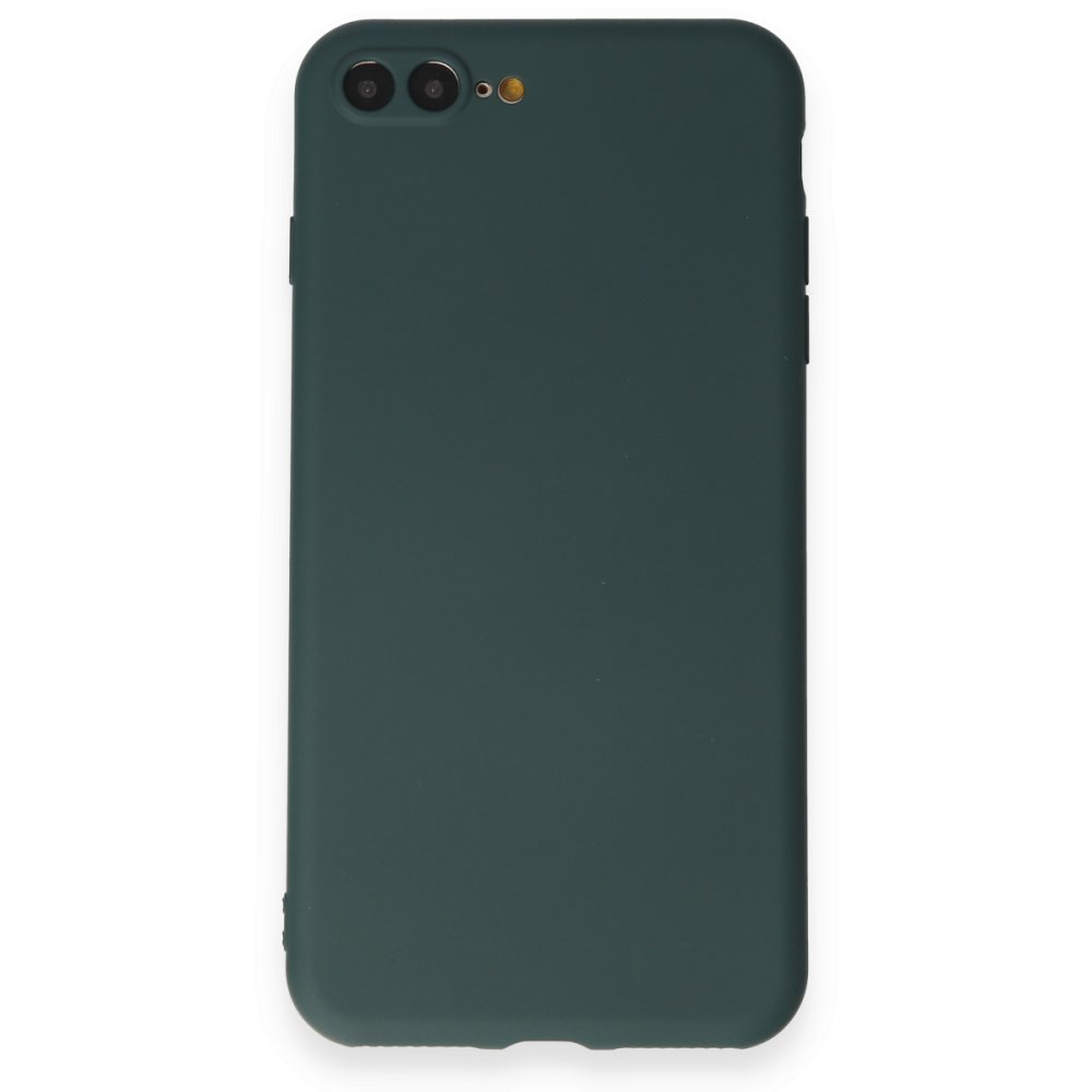 Newface iPhone 7 Plus Kılıf First Silikon - Koyu Yeşil