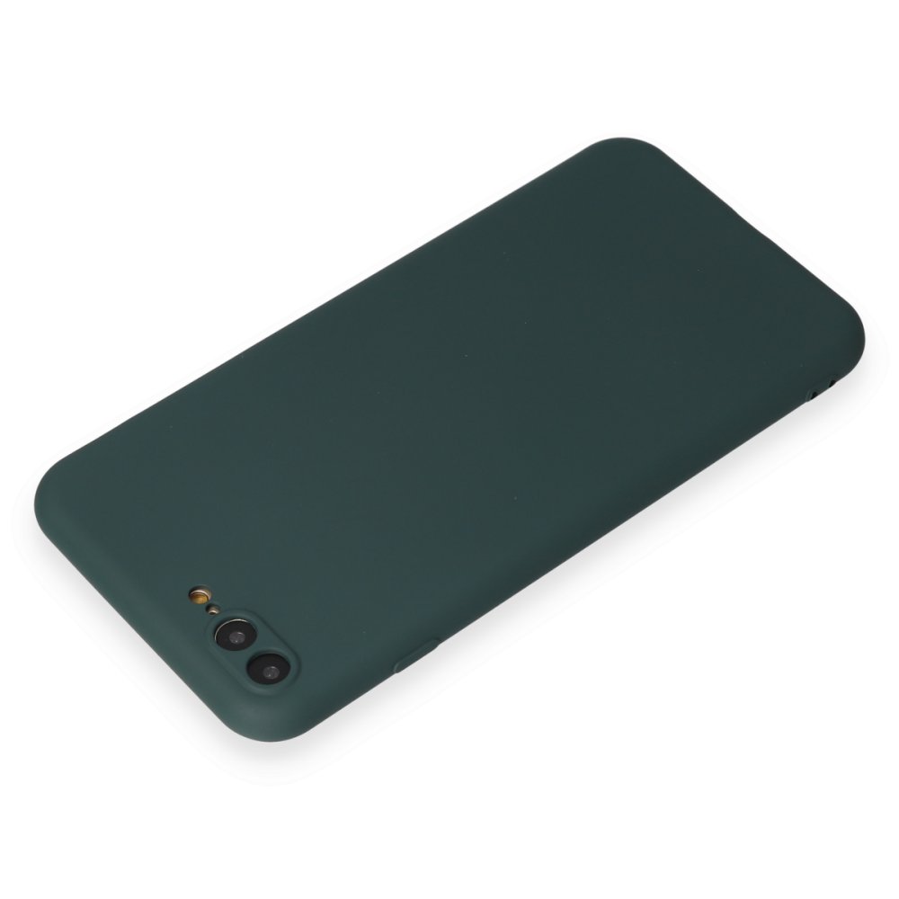 Newface iPhone 7 Plus Kılıf First Silikon - Koyu Yeşil