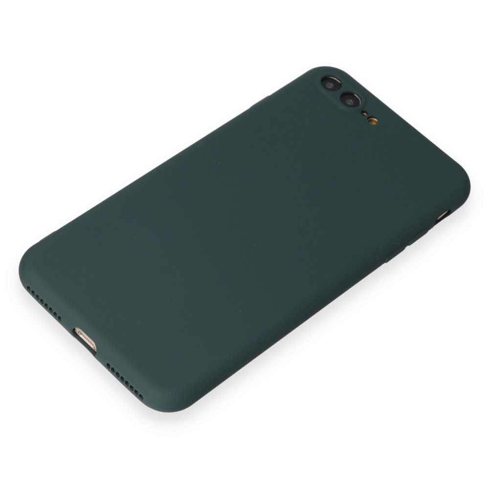 Newface iPhone 7 Plus Kılıf First Silikon - Koyu Yeşil