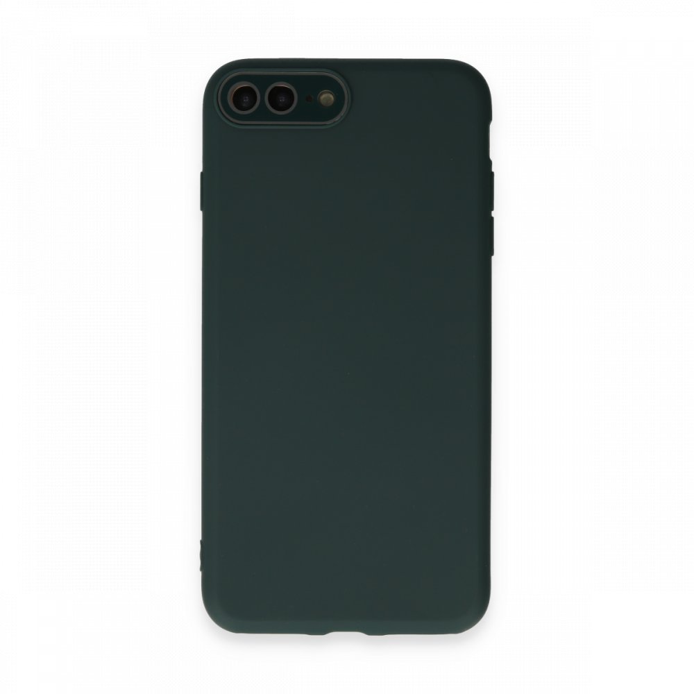 Newface iPhone 7 Plus Kılıf Lansman Glass Kapak - Koyu Yeşil
