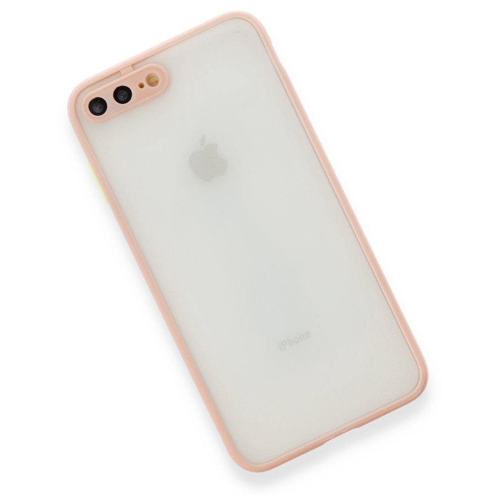 Newface iPhone 7 Plus Kılıf Montreal Silikon Kapak - Pembe