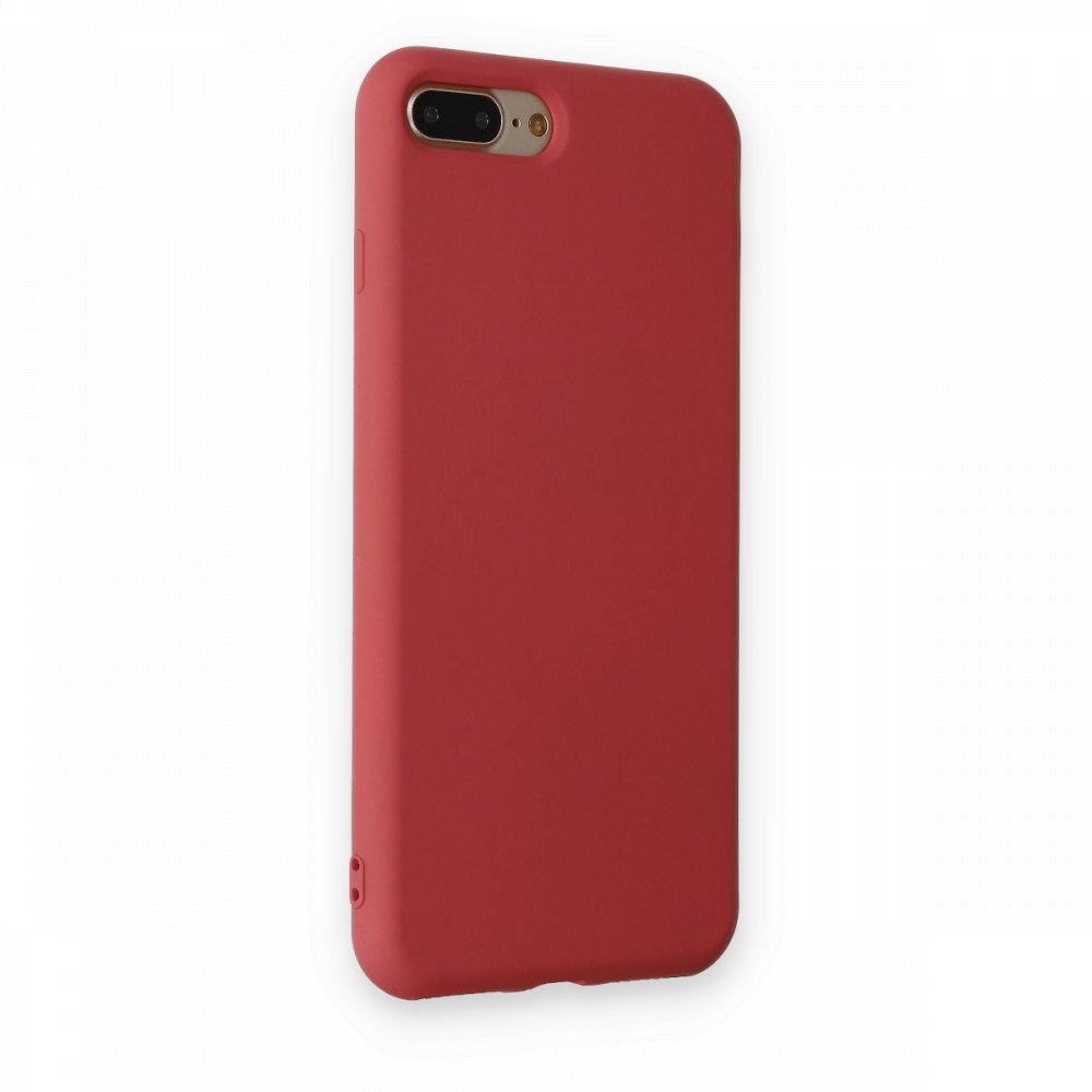 Newface iPhone 7 Plus Kılıf Nano içi Kadife Silikon - Kiremit