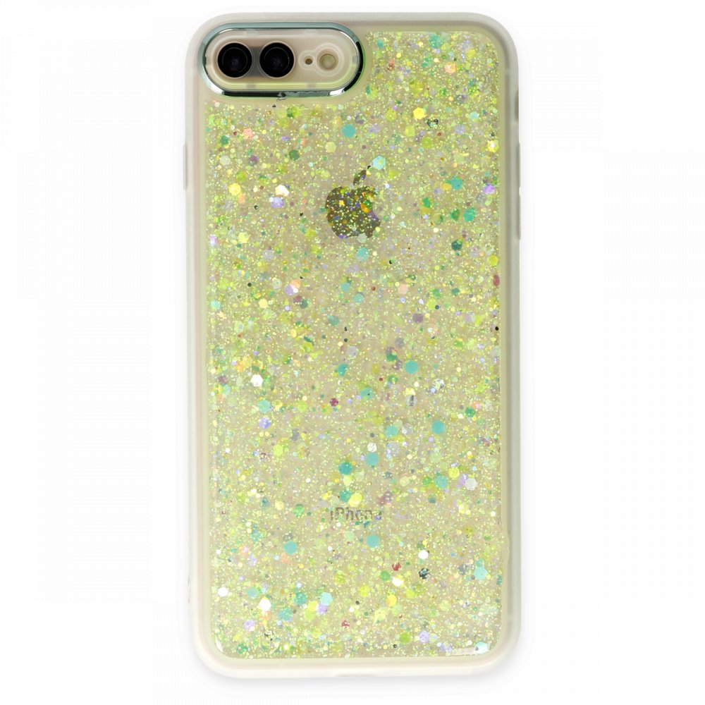 Newface iPhone 7 Plus Kılıf Neon Light Silikon - Yeşil