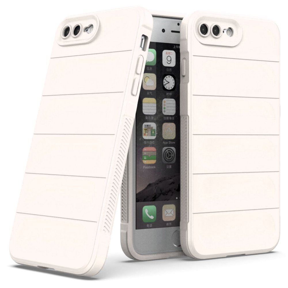 Newface iPhone 7 Plus Kılıf Optimum Silikon - Krem