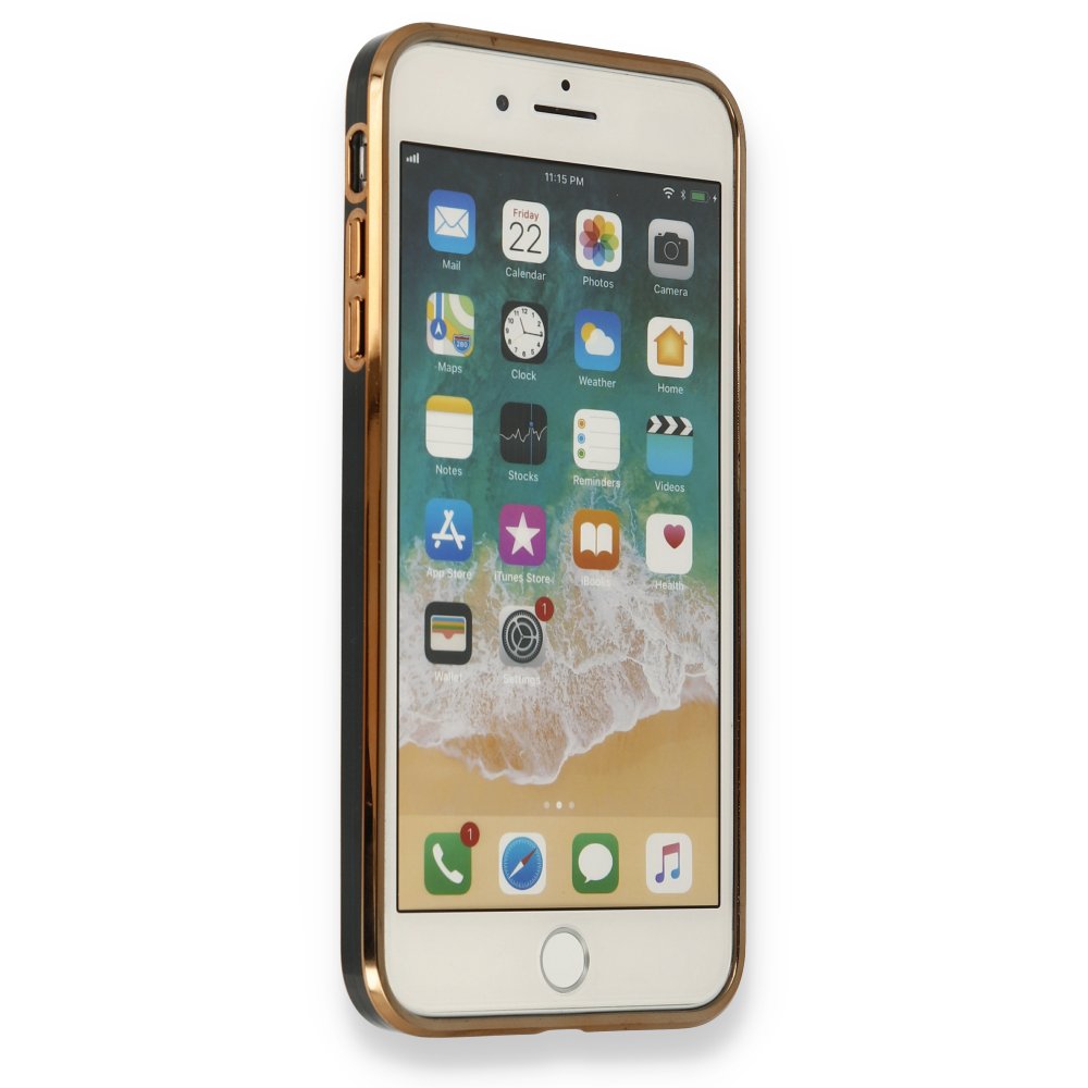 Newface iPhone 7 Plus Kılıf Liva Silikon - Siyah