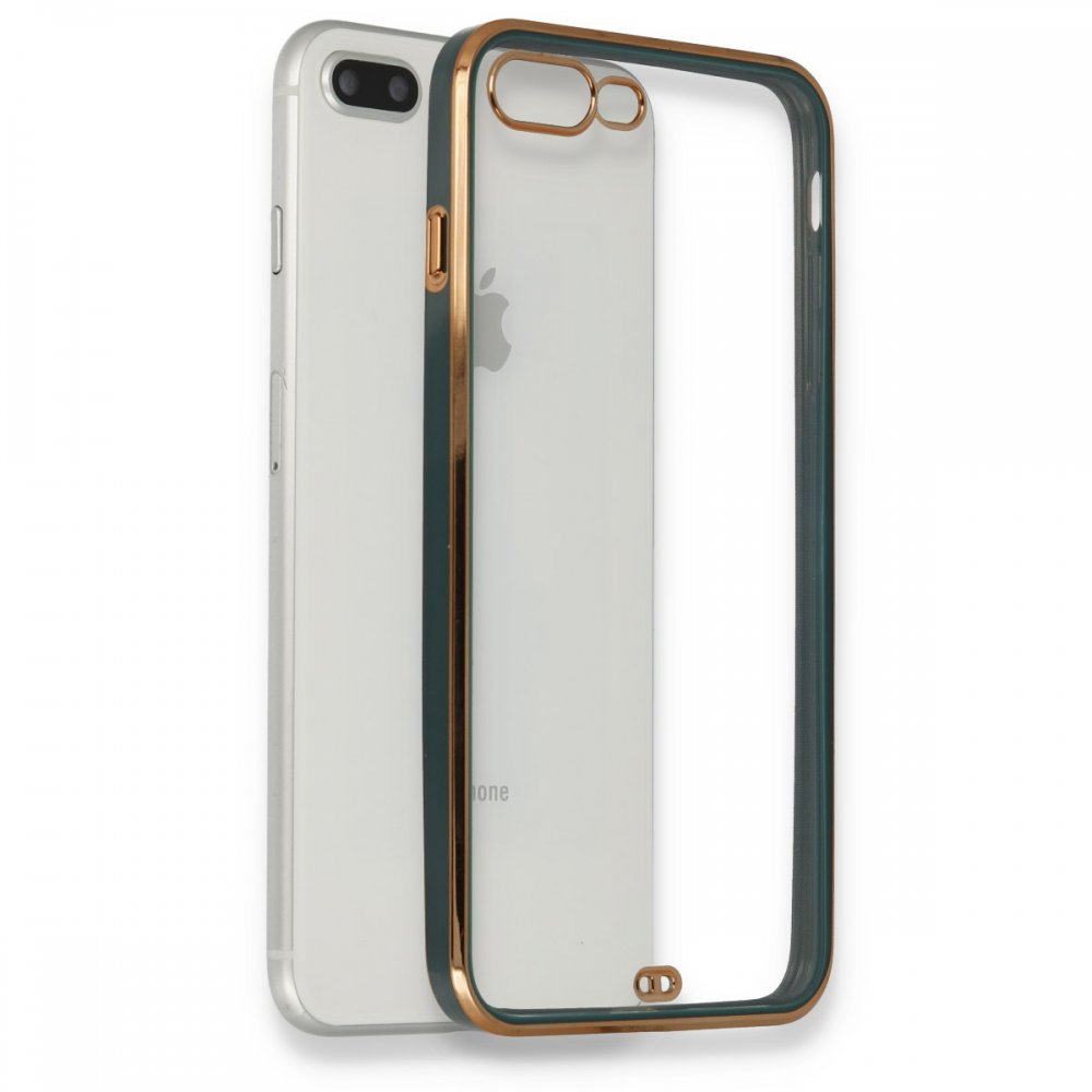 Newface iPhone 8 Plus Kılıf Liva Silikon - Yeşil