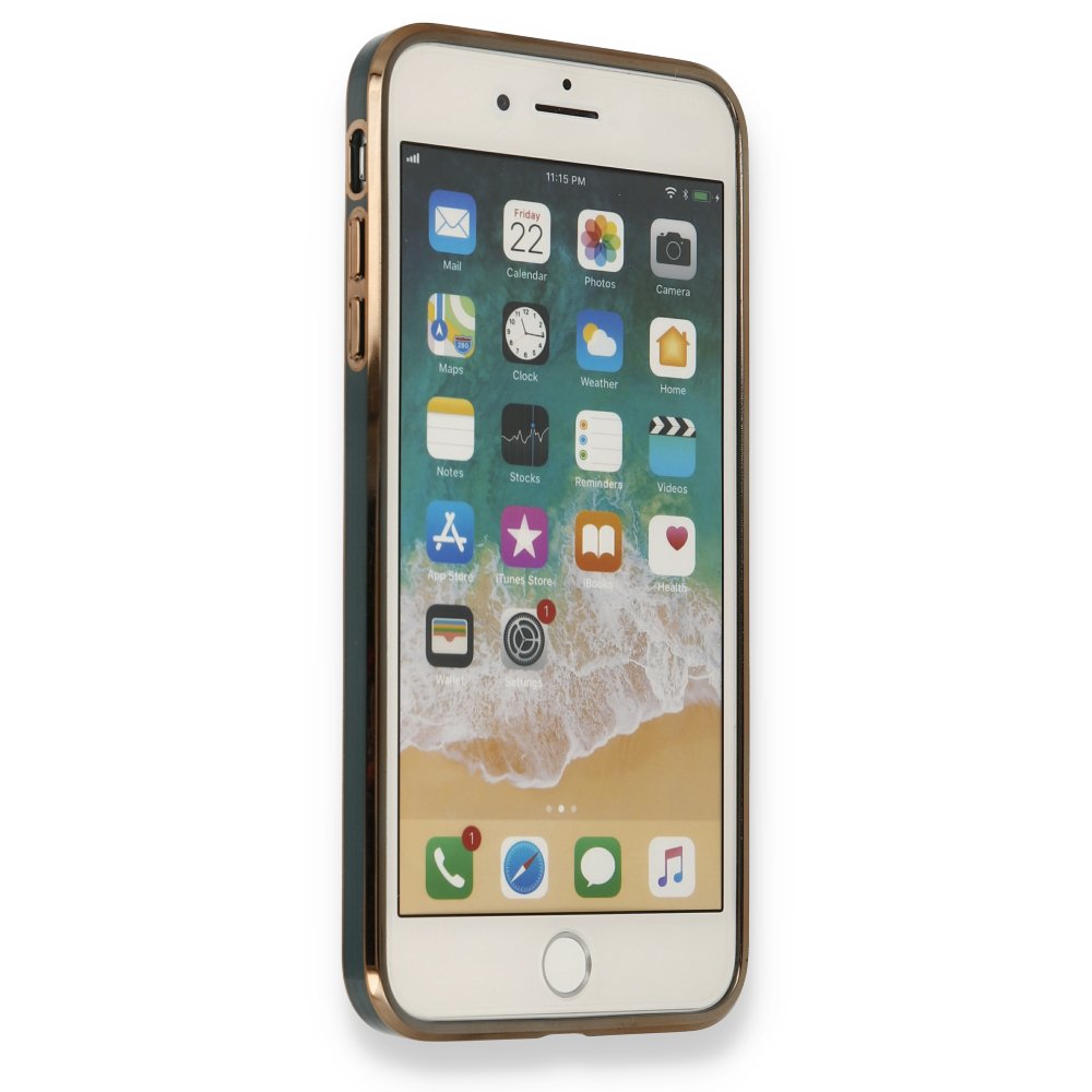 Newface iPhone 7 Plus Kılıf Liva Silikon - Yeşil