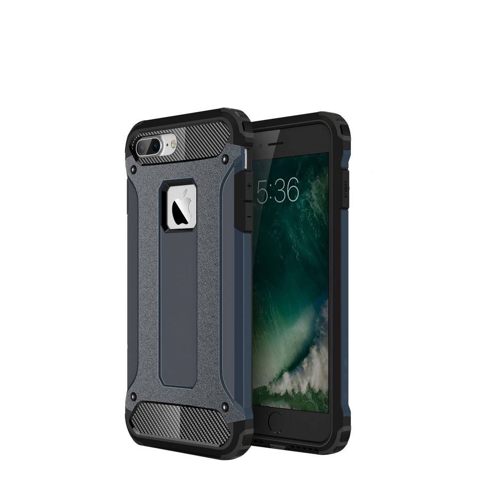 Newface iPhone 7 Plus Kılıf Tank Silikon Kapak - Lacivert