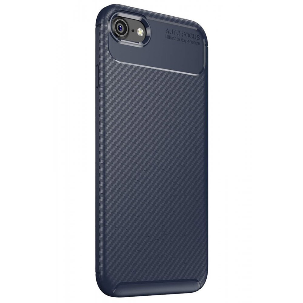 Newface iPhone 8 Kılıf Focus Karbon Silikon - Lacivert