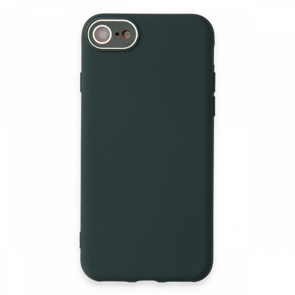 Newface iPhone 8 Kılıf Lansman Glass Kapak - Koyu Yeşil
