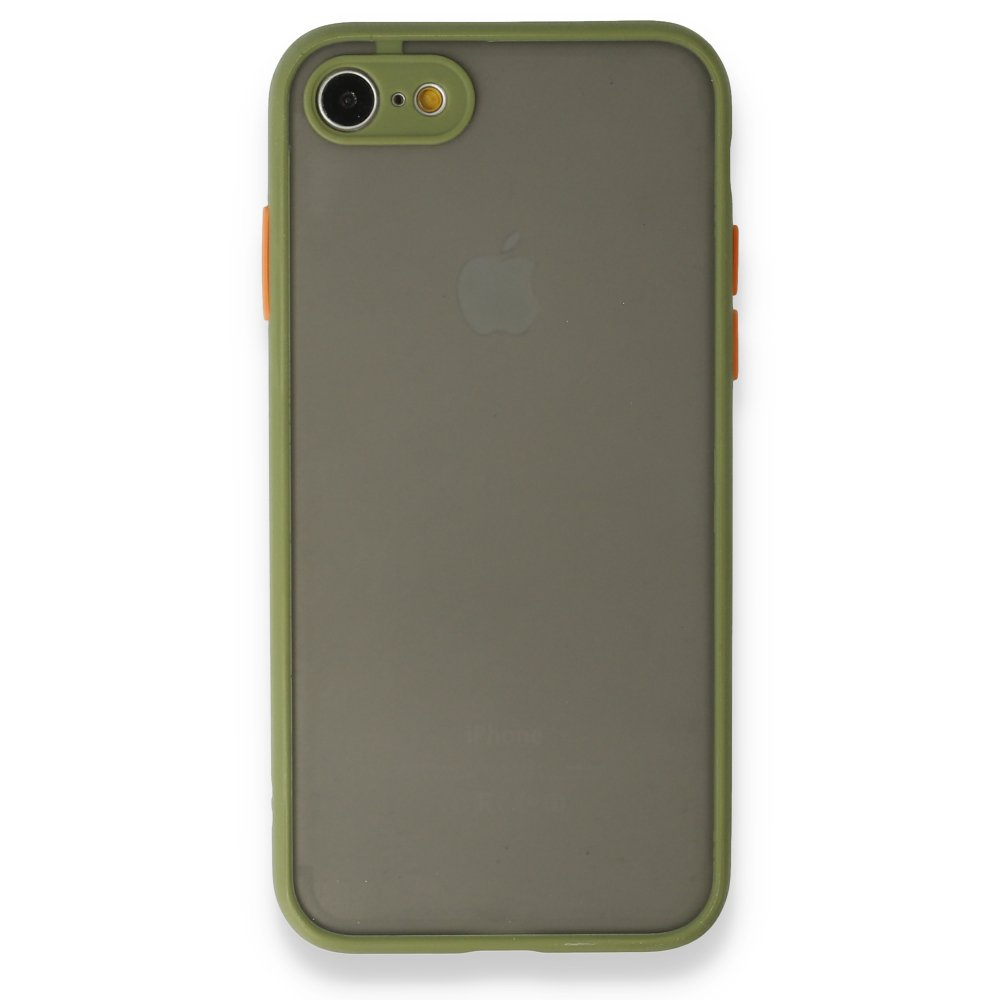 Newface iPhone 8 Kılıf Montreal Silikon Kapak - Açık Yeşil