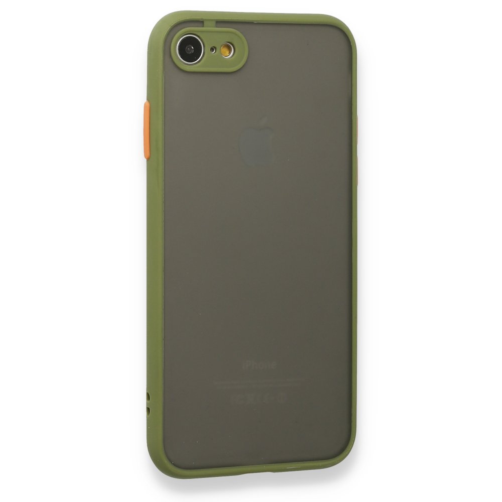 Newface iPhone 8 Kılıf Montreal Silikon Kapak - Açık Yeşil