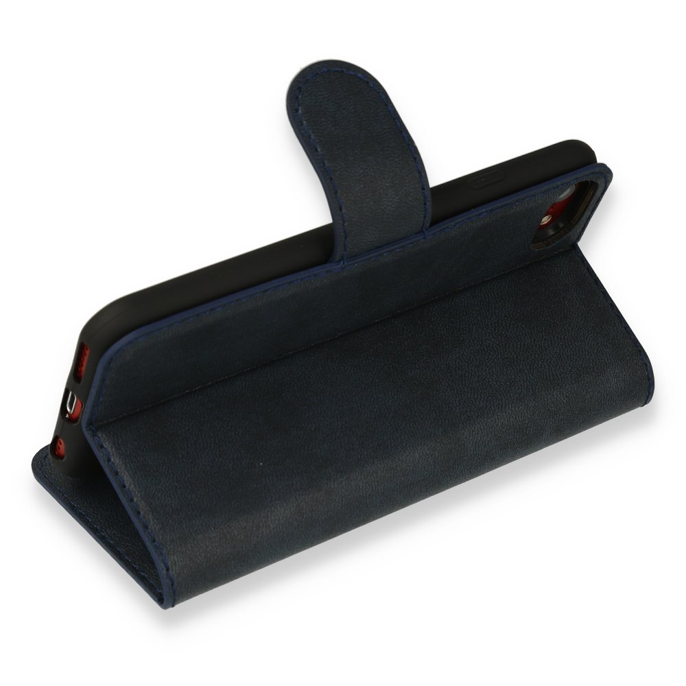 Newface iPhone 8 Kılıf Trend S Plus Kapaklı Kılıf - Lacivert