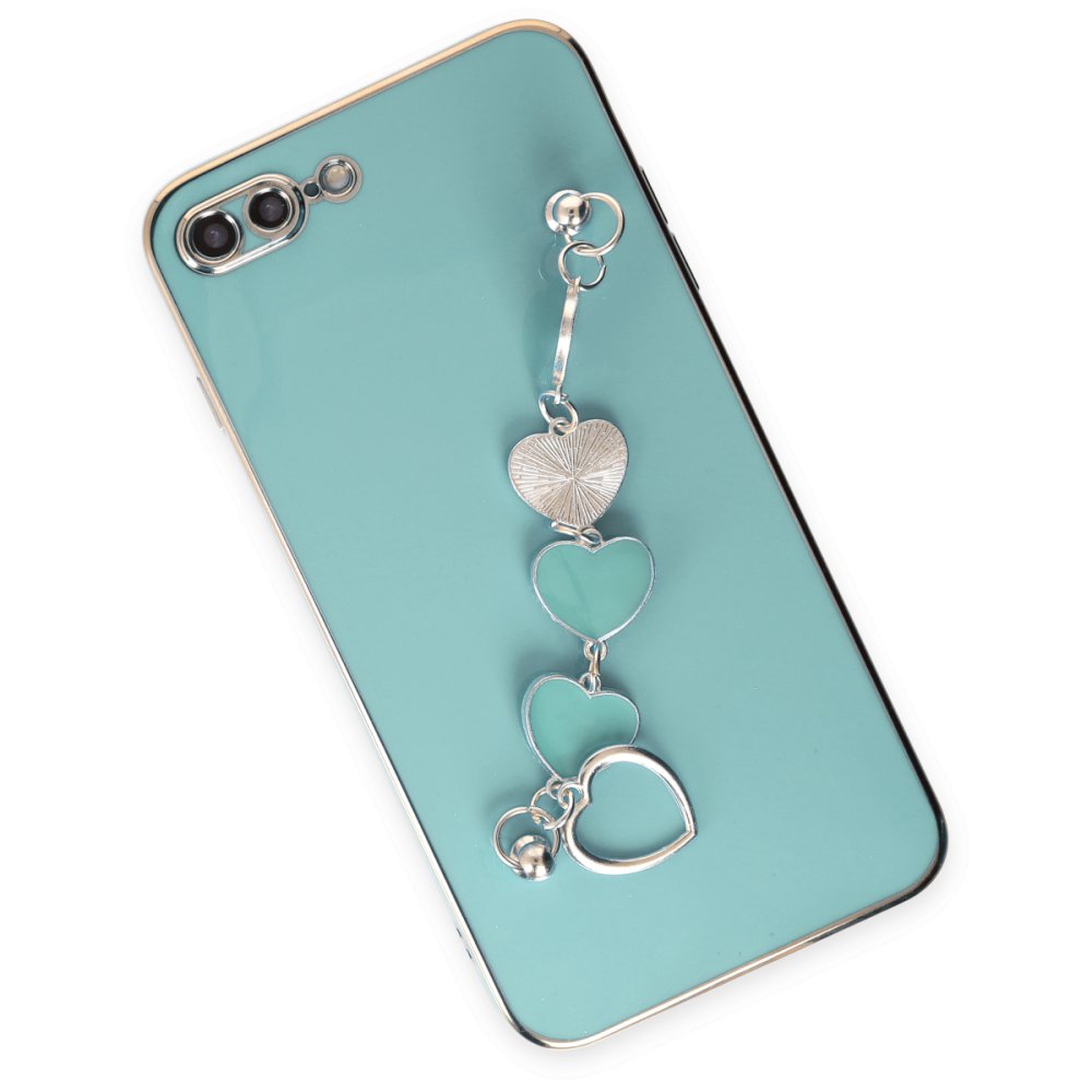 Newface iPhone 8 Plus Kılıf Esila Silikon - Su Yeşili