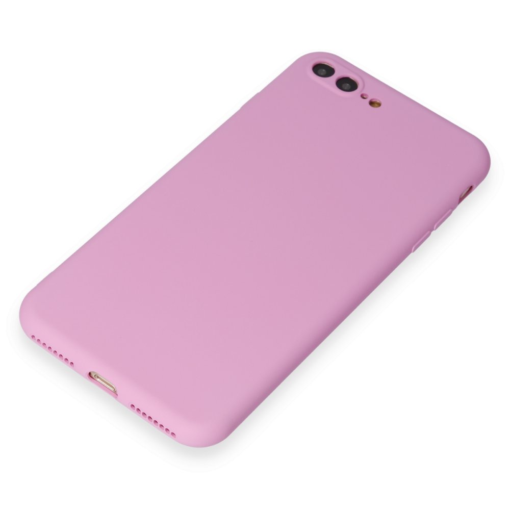 Newface iPhone 8 Plus Kılıf First Silikon - Açık Mor