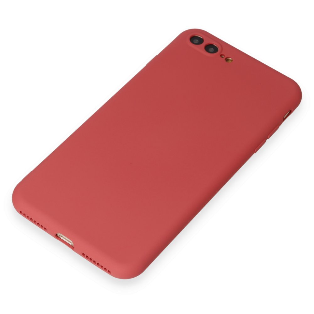 Newface iPhone 8 Plus Kılıf First Silikon - Kiremit