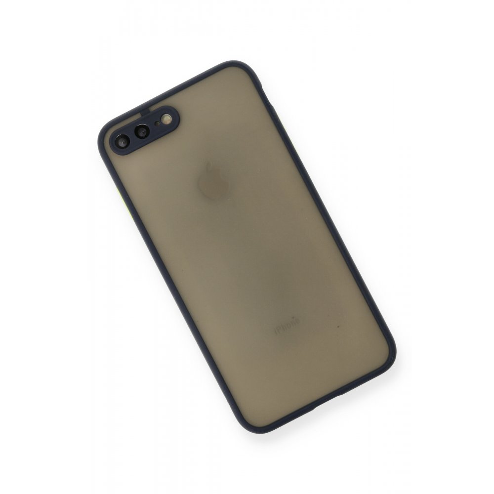 Newface iPhone 8 Plus Kılıf Montreal Silikon Kapak - Lacivert
