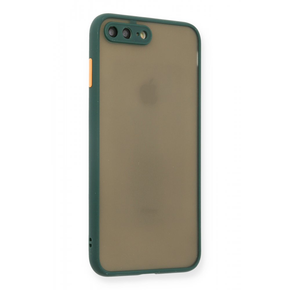 Newface iPhone 8 Plus Kılıf Montreal Silikon Kapak - Yeşil
