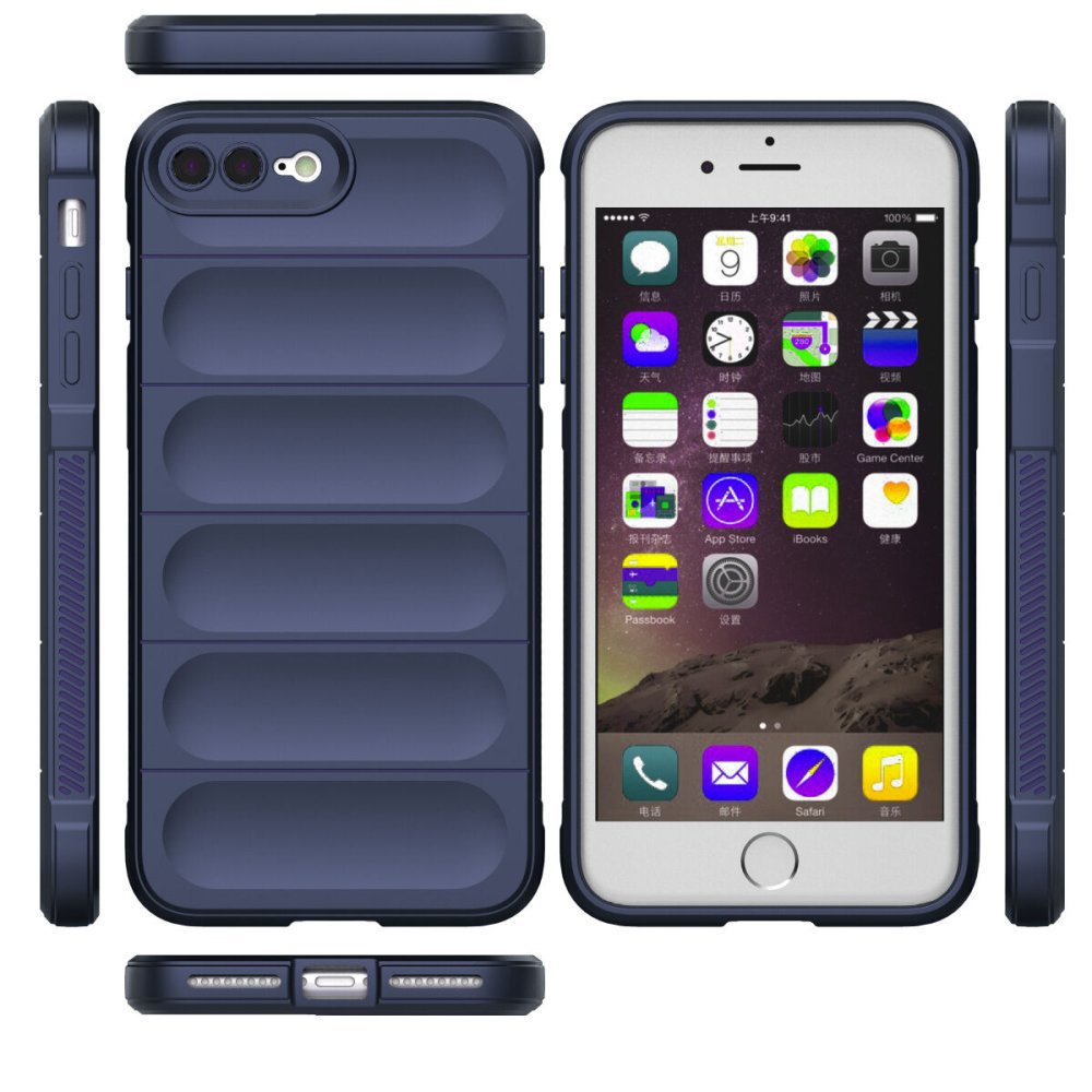 Newface iPhone 8 Plus Kılıf Optimum Silikon - Lacivert