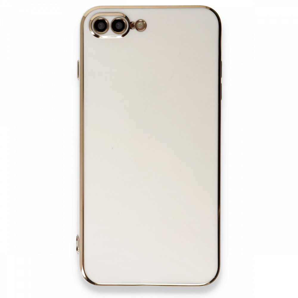 Newface iPhone 8 Plus Kılıf Volet Silikon - Beyaz