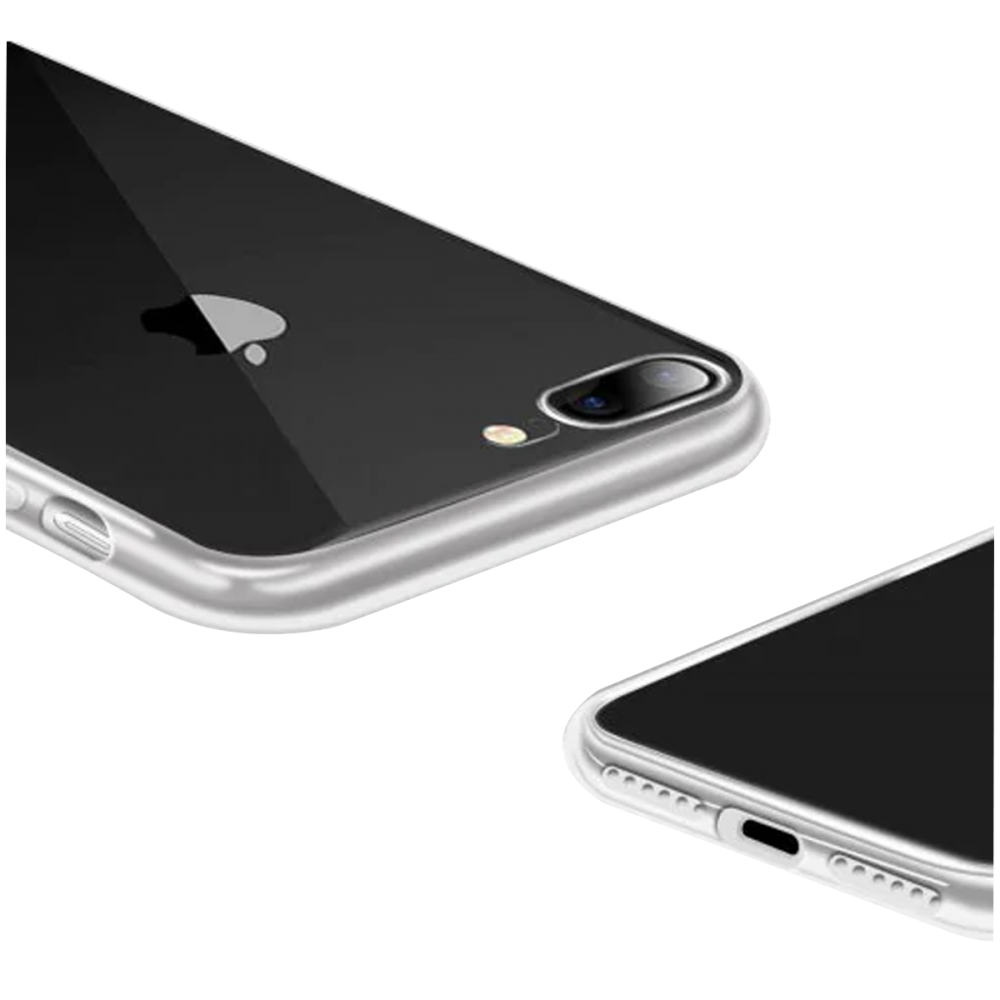 Newface iPhone 8 Plus Kılıf Lüx Şeffaf Silikon