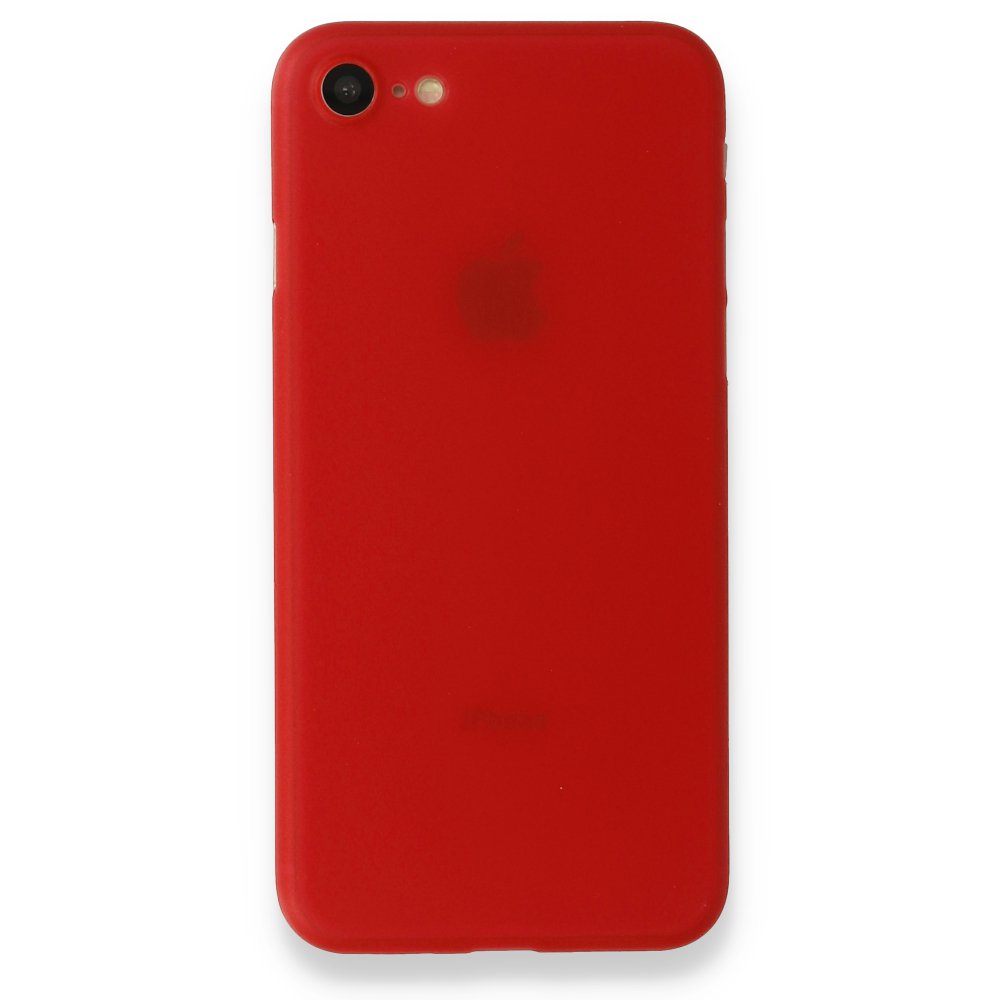 Newface iPhone 8 Kılıf PP Ultra İnce Kapak - Kırmızı