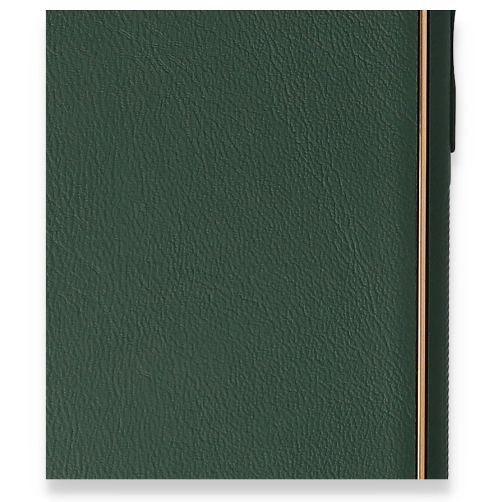 Newface iPhone SE 2020 Kılıf Coco Deri Silikon Kapak - Yeşil