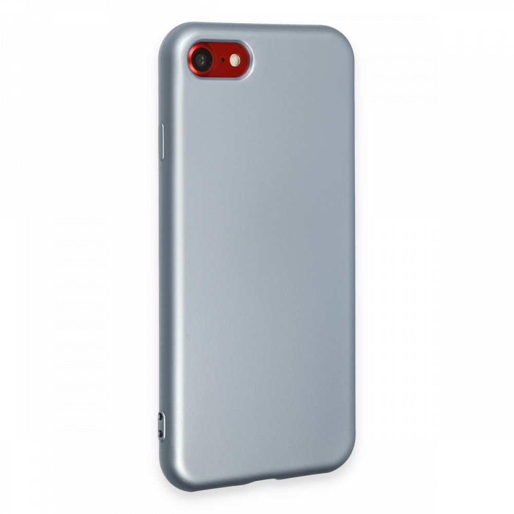 Newface iPhone SE 2020 Kılıf Nano içi Kadife  Silikon - Sky Blue