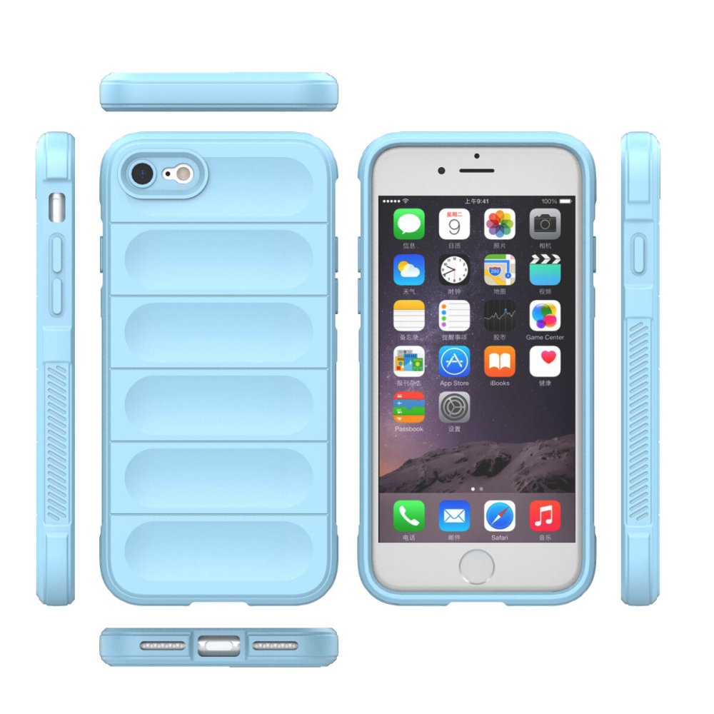 Newface iPhone SE 2020 Kılıf Optimum Silikon - Sky Blue