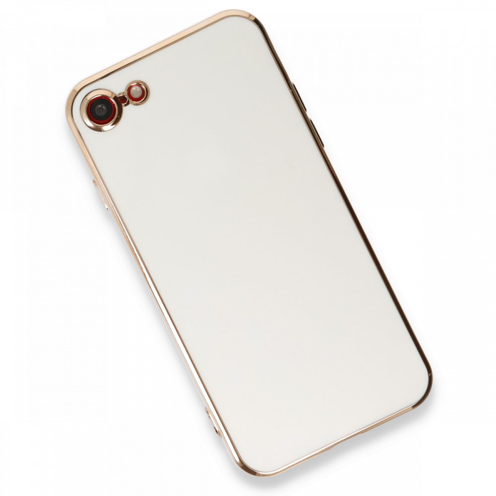 Newface iPhone SE 2020 Kılıf Volet Silikon - Beyaz