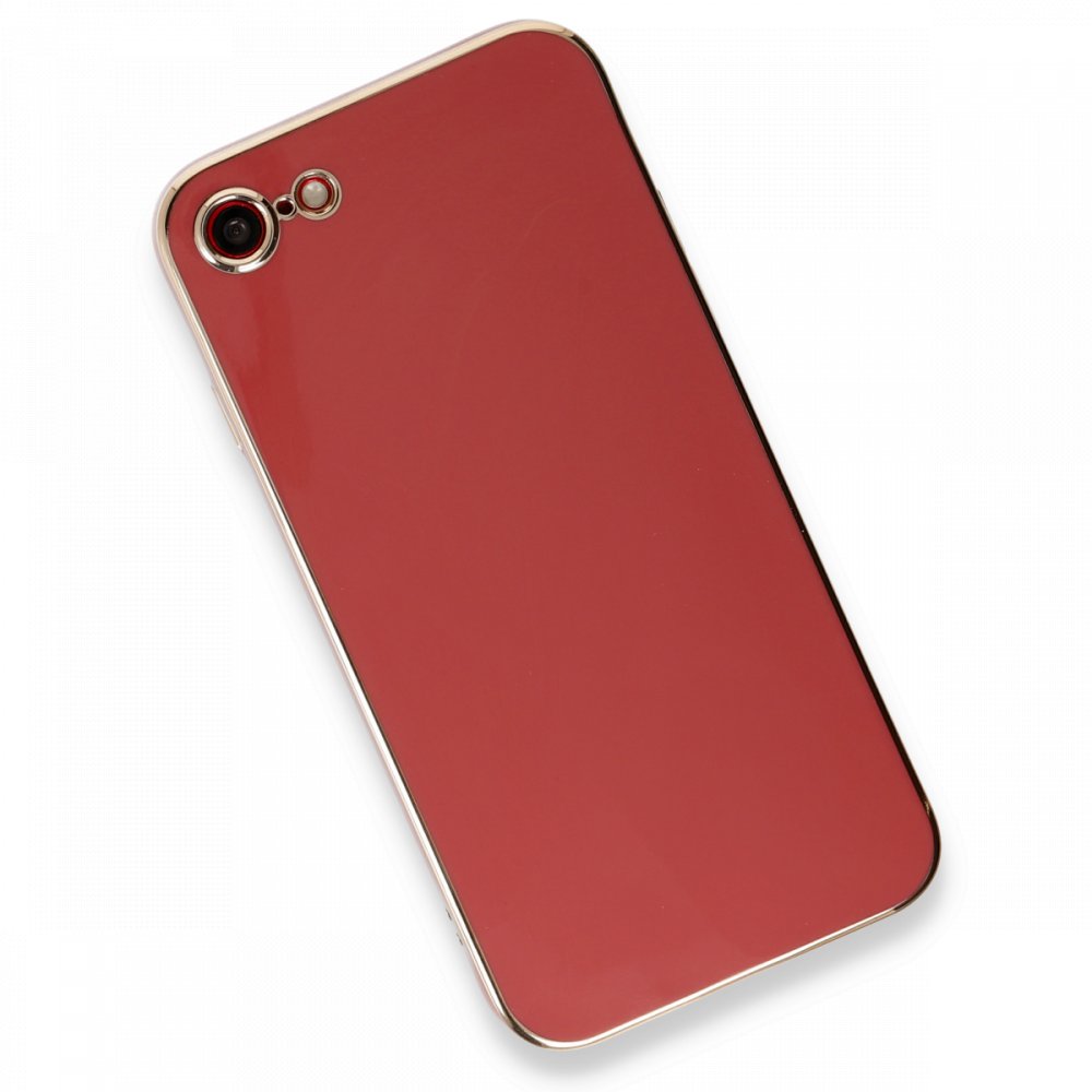 Newface iPhone SE 2020 Kılıf Volet Silikon - Kırmızı
