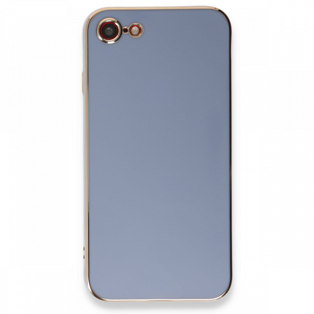 Newface iPhone SE 2020 Kılıf Volet Silikon - Mavi